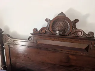 Dormitorio vintage madera roble