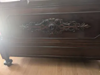 Dormitorio vintage madera roble