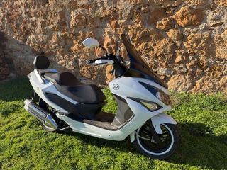 Daelim S3 125 Scooter Maxi Blanco