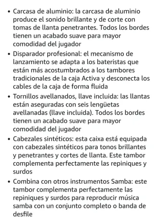 Caja Tambor meinl Percussion  14"