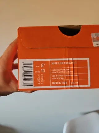 Nike Lunar Gato II  Fluorescent Red/White