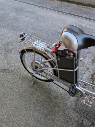 Bicicletta Elettrica Argentata