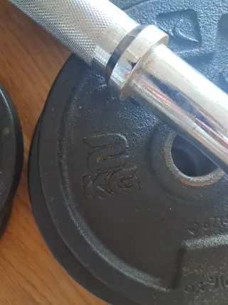 Pesas ajustables, hasta 10kg cada una o 16kg una