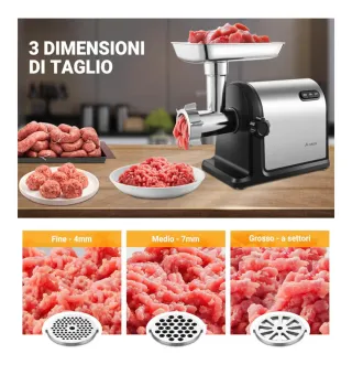 Tritacarne Elettrico 3-In-1