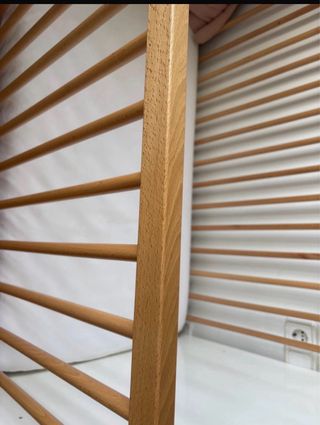 Cuna madera y blanca 60x120