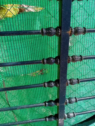 Puerta cancela forja patio casa parcela