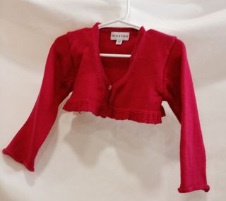 Bolero rojo punto Neck & Neck 12-18 meses