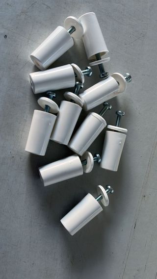 10 topes persiana 40mm blancos