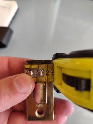 Picaportes tubulares dorados 45mm (Pack 10)