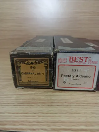 Cajas de Pianola Ricardo Campos