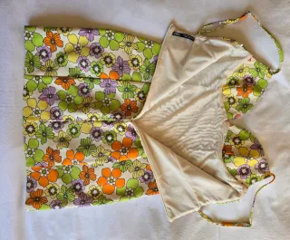 Vestido Zara floral multicolor talla M