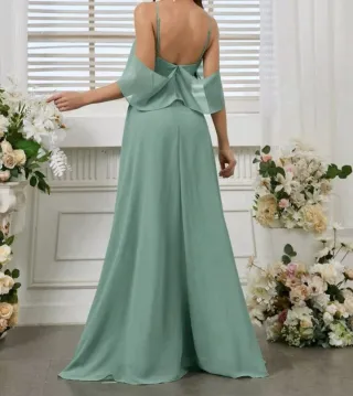 Vestido de fiesta verde