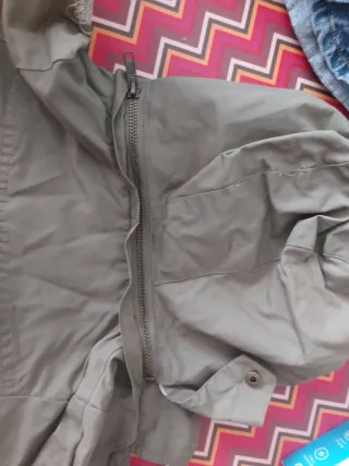 Spolverino verde militare bimba 2 anni