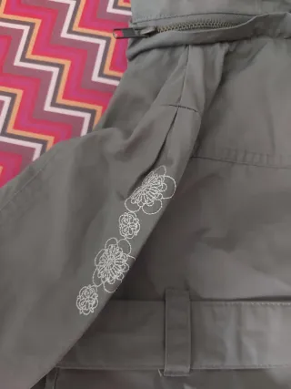Spolverino verde militare bimba 2 anni