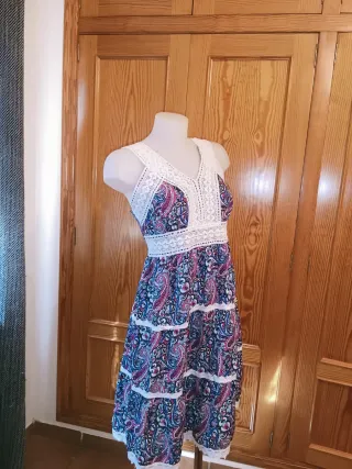 Vestido Estampado Estilo Hindú Talla XL
