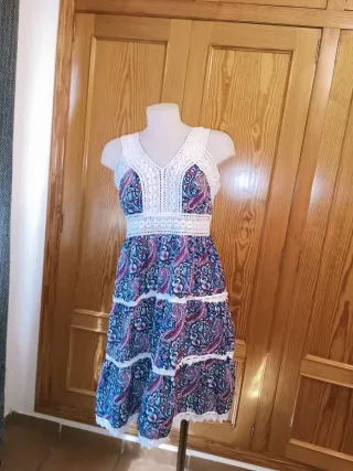Vestido Estampado Estilo Hindú Talla XL