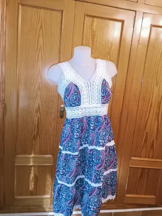 Vestido Estampado Estilo Hindú Talla XL