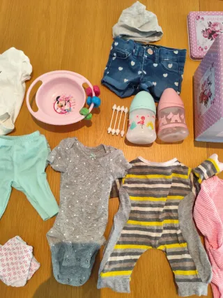 Lote Ropa Bebé Recién Nacido Muñeco