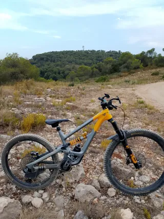 Bicicleta de montaña Yt gris y amarilla Uncaged 11