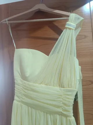 Vestido fiesta amarillo sin estrenar