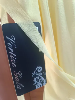 Vestido fiesta amarillo sin estrenar