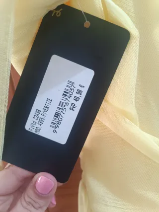 Vestido fiesta amarillo sin estrenar