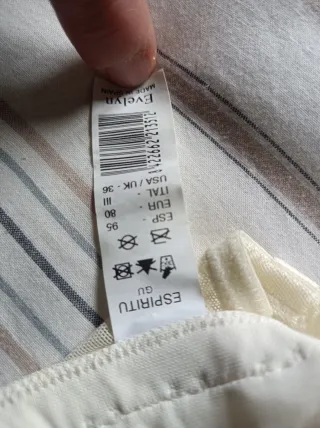 Corpiño de Novia crema. Talla 95 de pecho