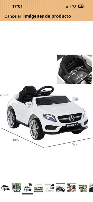 Coche eléctrico infantil 2 plazas