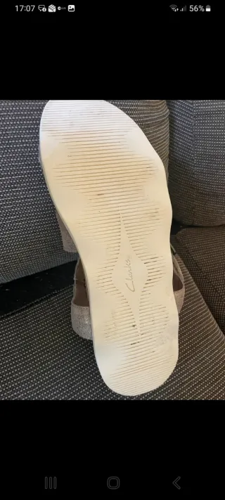 Sandalias Clarks Mujer Plata