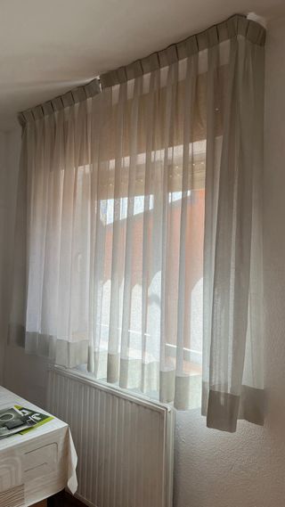 Juego Doble Cortinas para Salón/Habitación.
