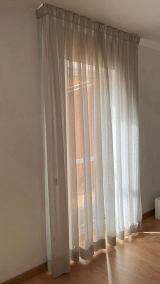 Juego Doble Cortinas para Salón/Habitación.