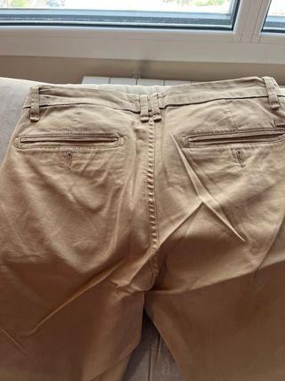 Pantalones Hombre Talla 40 Azul y Marrón