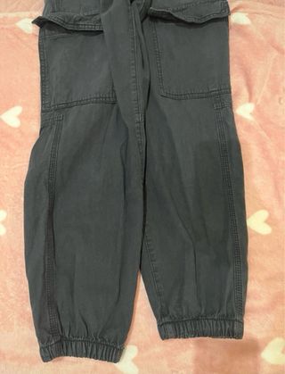 Pantalón Cargo Jogger Negro Bershka XS 34 nuevo