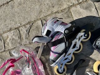 Patines en línea y protecciones