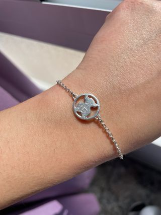 Pulsera Tous Oso Plata Nueva