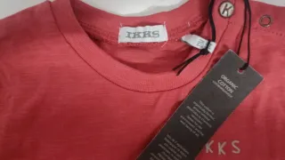 Camiseta IKKS Algodón Orgánico Talla 12 Meses