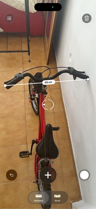 Bicicleta infantil roja
