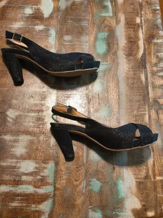 Sandalias de fiesta negros para mujer