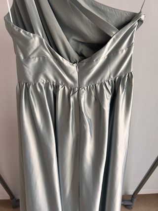 Vestido Le Soir Azul Plata Fiesta Talla S