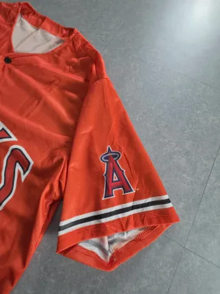 Maglia Baseball Anaheim Ducks Arancione Vintage