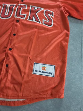 Maglia Baseball Anaheim Ducks Arancione Vintage