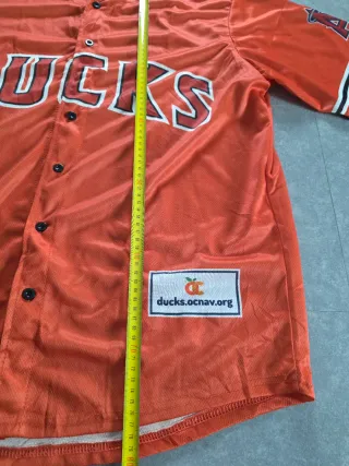 Maglia Baseball Anaheim Ducks Arancione Vintage