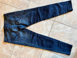 Jeans Gas Blu Scuro Taglia 34 Uomo