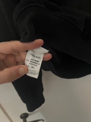 Felpa Pyrex nera kids tg XL