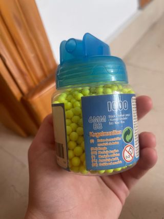 Bolas BB 6mm para pistola de juguete (1000 uds)