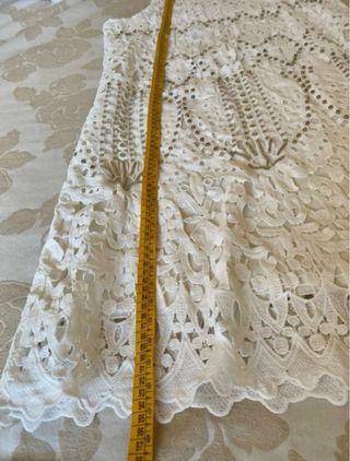 Vestido Francomina encaje y abalorios