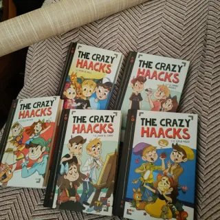 Lote de libros de la saga The Crazy Haacks