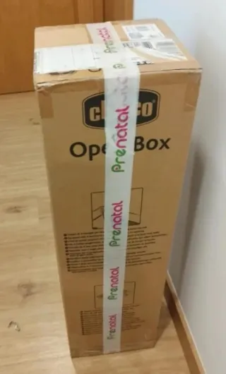 Parque Chicco Open Box gris + caja + bolsa