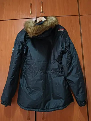 Anorak Geographical Norway Azul Marino/Rojo Nuevo