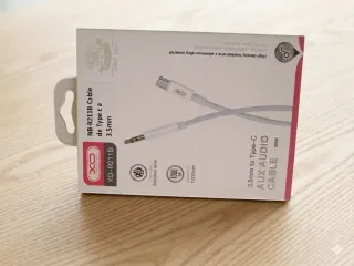 Cable Auxiliar XO NB-R211B USB-C a 3.5mm